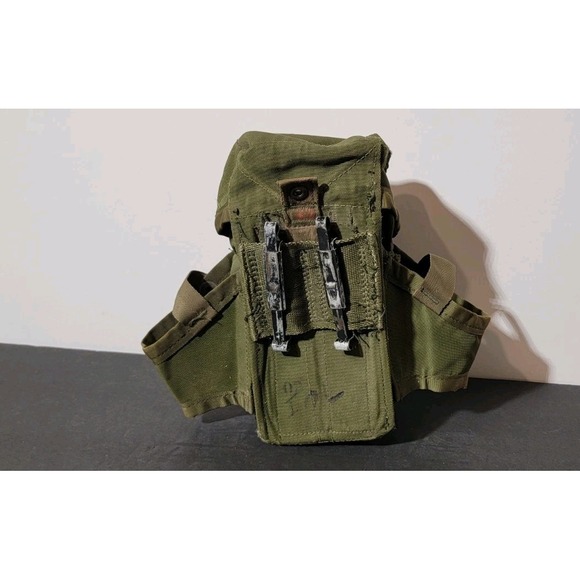 Vietnam War era M1967 Tall 30 Round Nylon Ammo Magazine Pouch Military ALICE - Picture 2 of 7